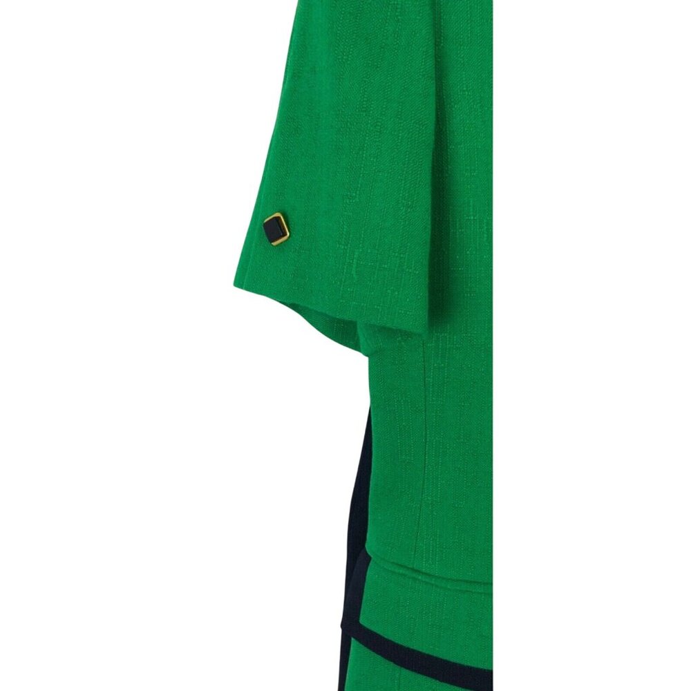 Kasper Skirt Suit 2 Piece Set Womens Size Petite 6P Green/Navy Blue - Picture 5 of 16